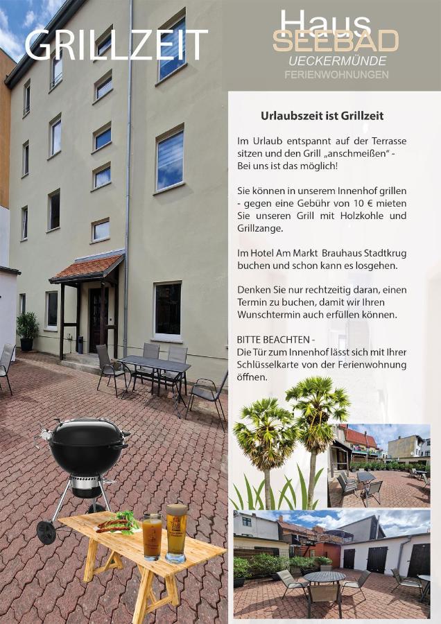 Ferienwohnungen Haus Seebad Ueckermuende 外观 照片